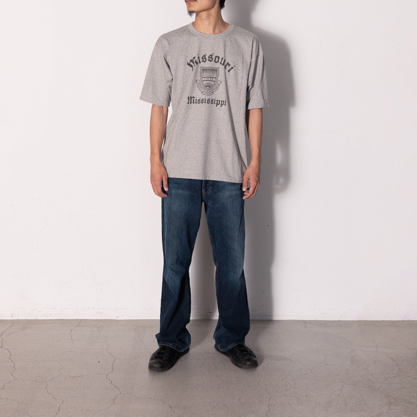 Melange T-shirt  136 (GRAY)