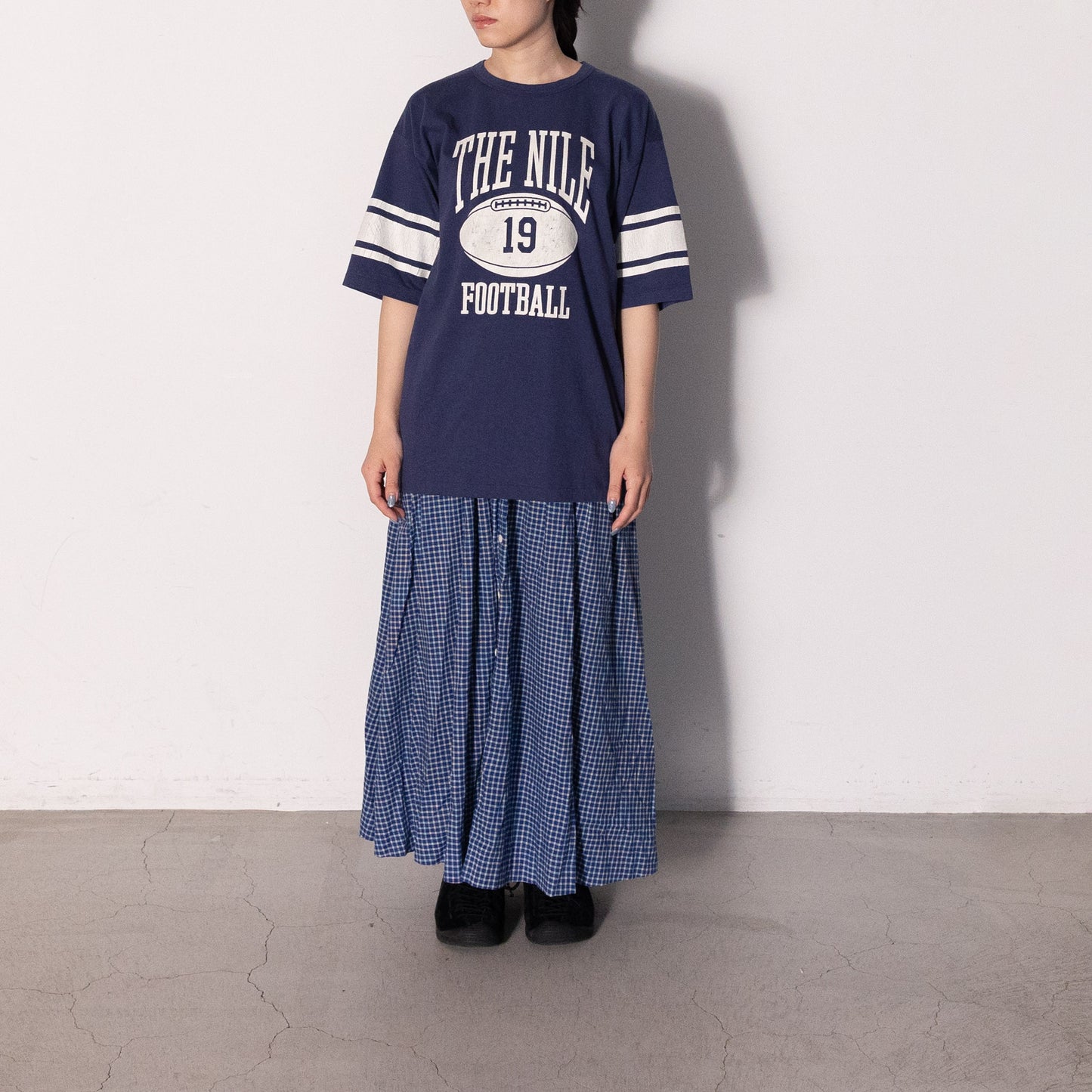 Football Short Sleeve T-shirt 126 (NAVY)