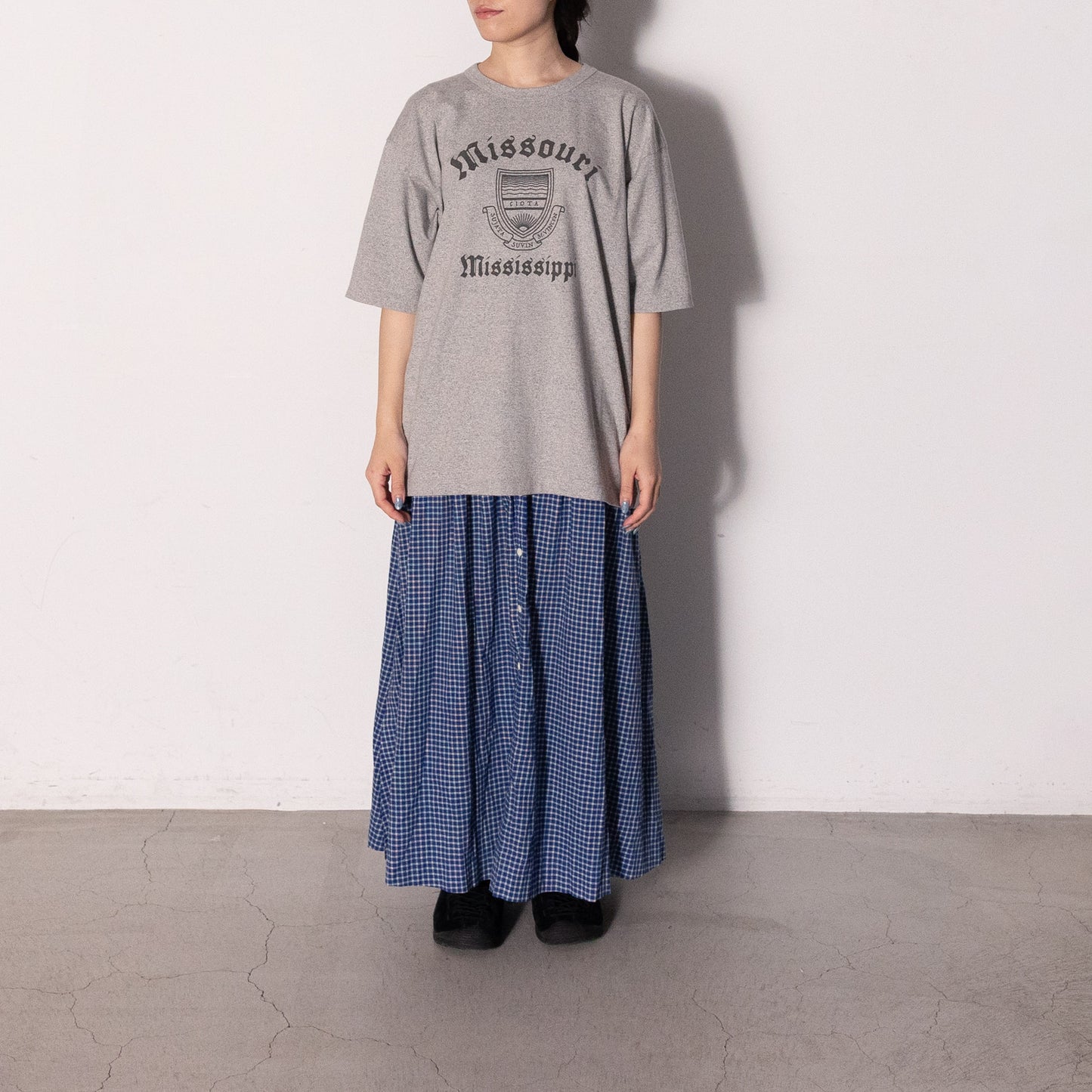 Melange T-shirt  136 (GRAY)
