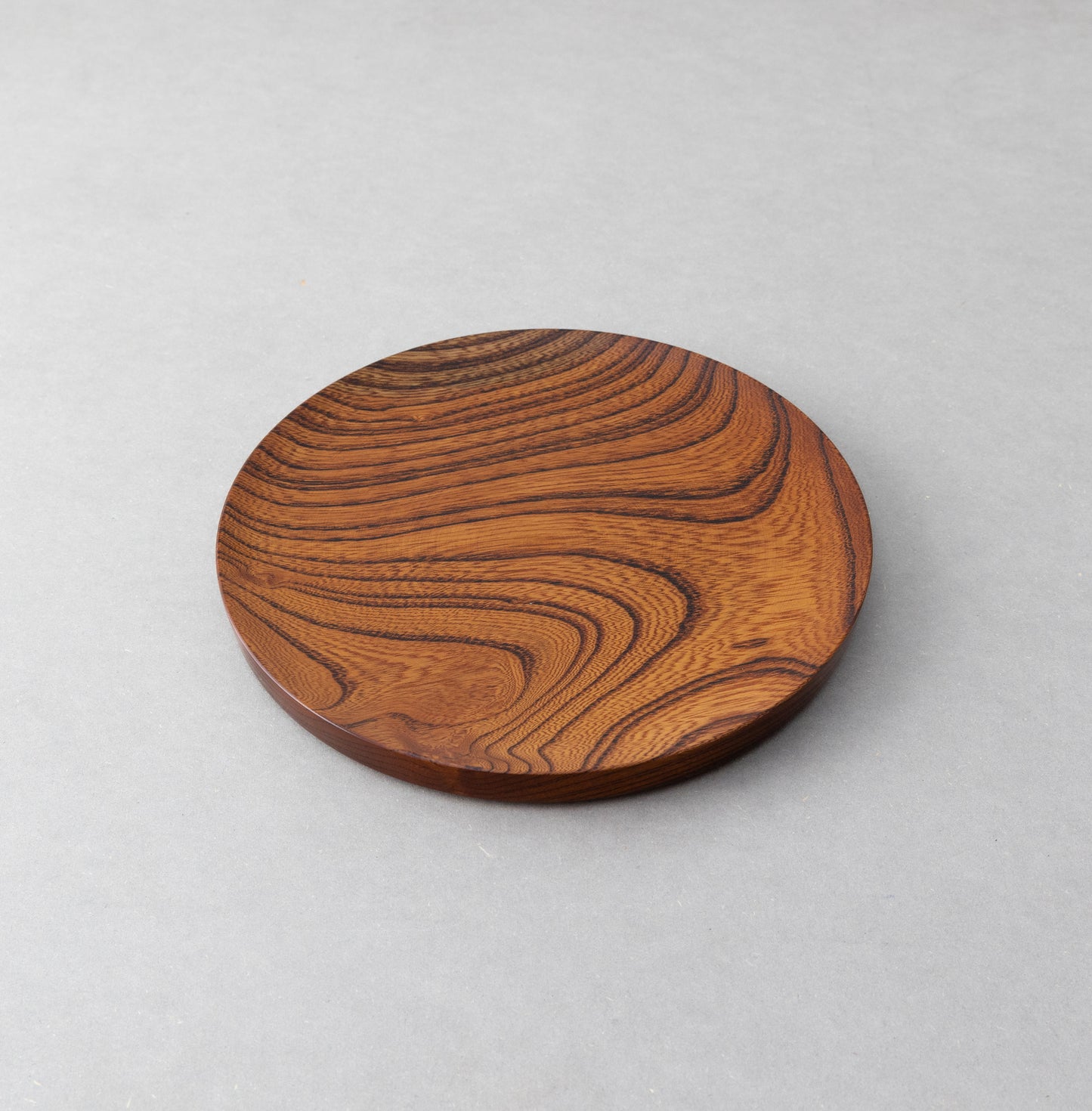 仁取皿 ケヤキ 漆 Φ21cm