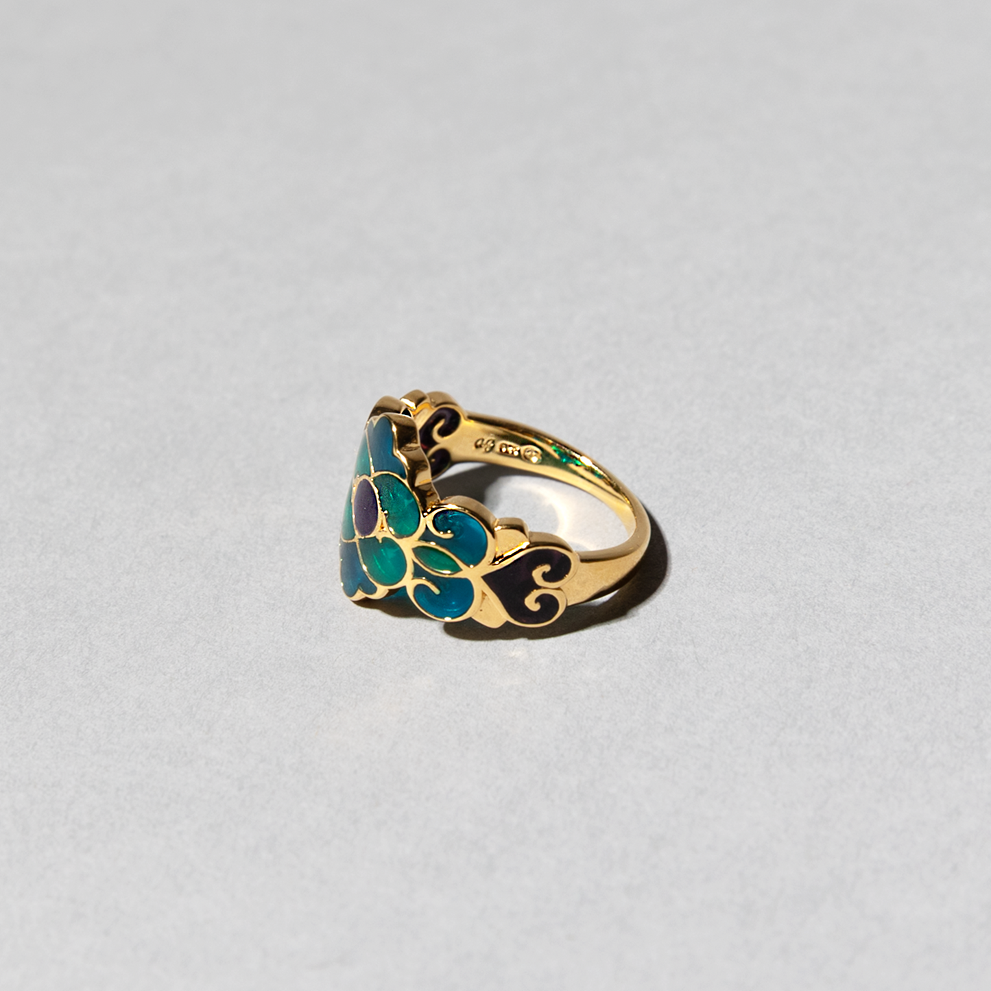 モロッカン柄　ステンドグラス風　リング