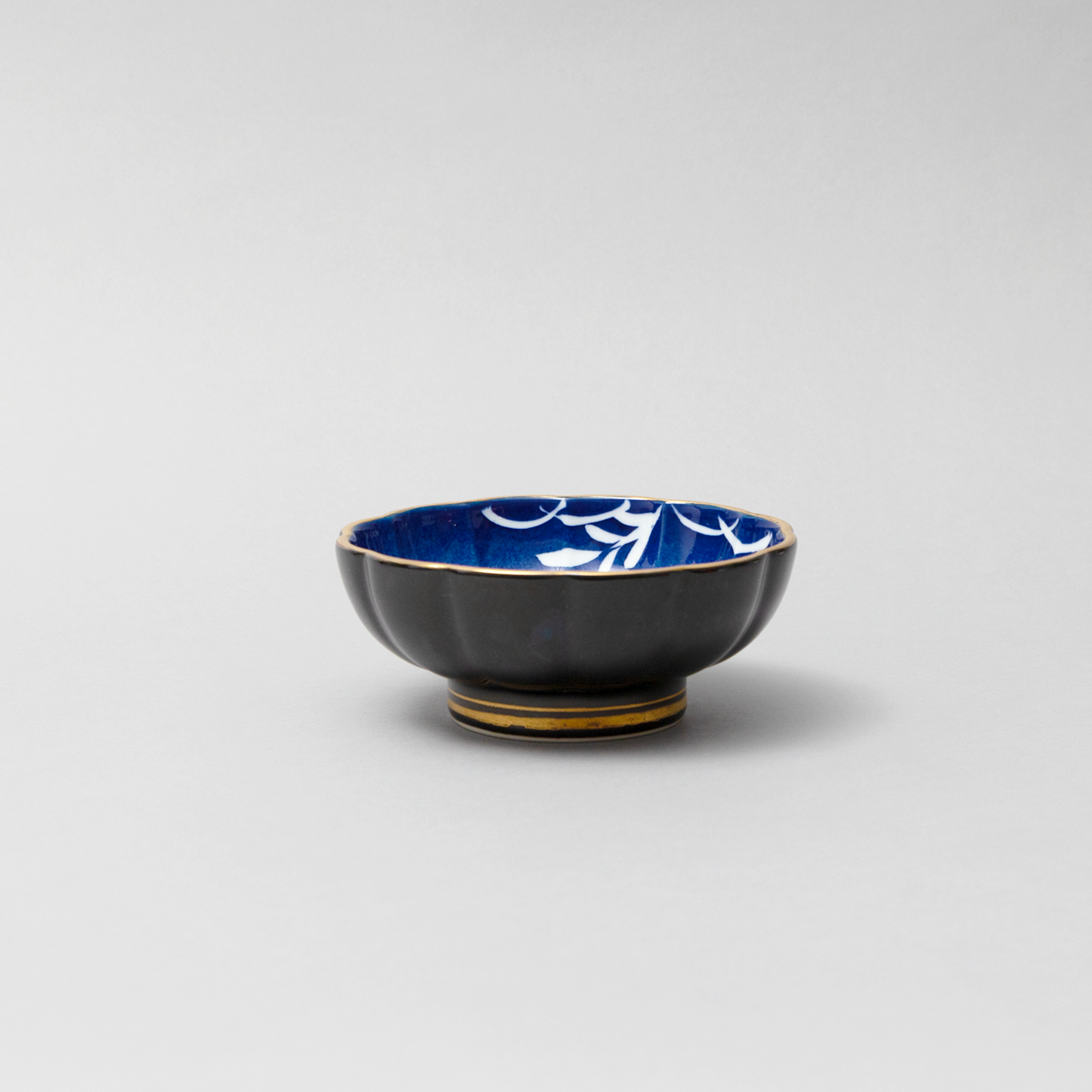 黒釉渕金吹芦  向付 (21525)　