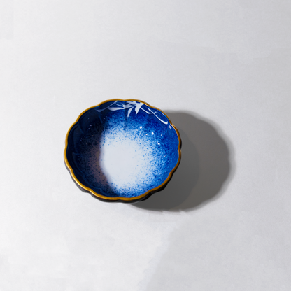 黒釉渕金吹芦  向付 (21525)　