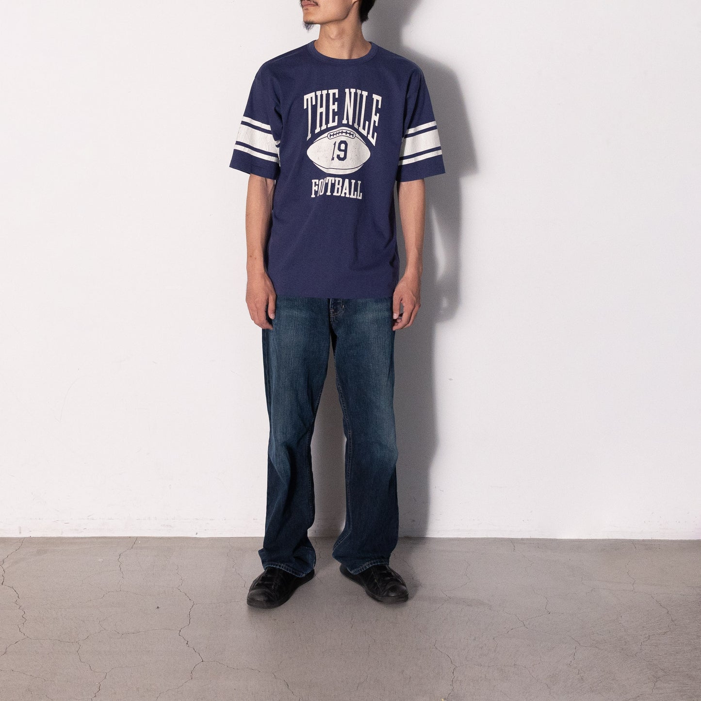 Football Short Sleeve T-shirt 126 (NAVY)