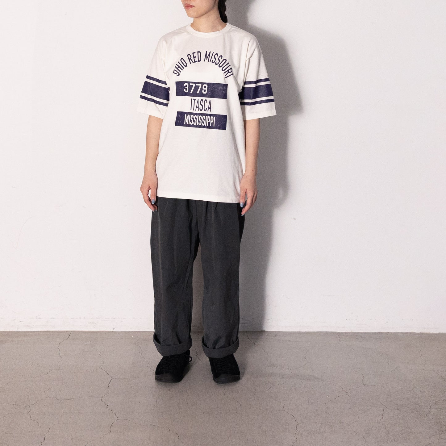 Football Short Sleeve T-shirt 126 (OFF WHITE)