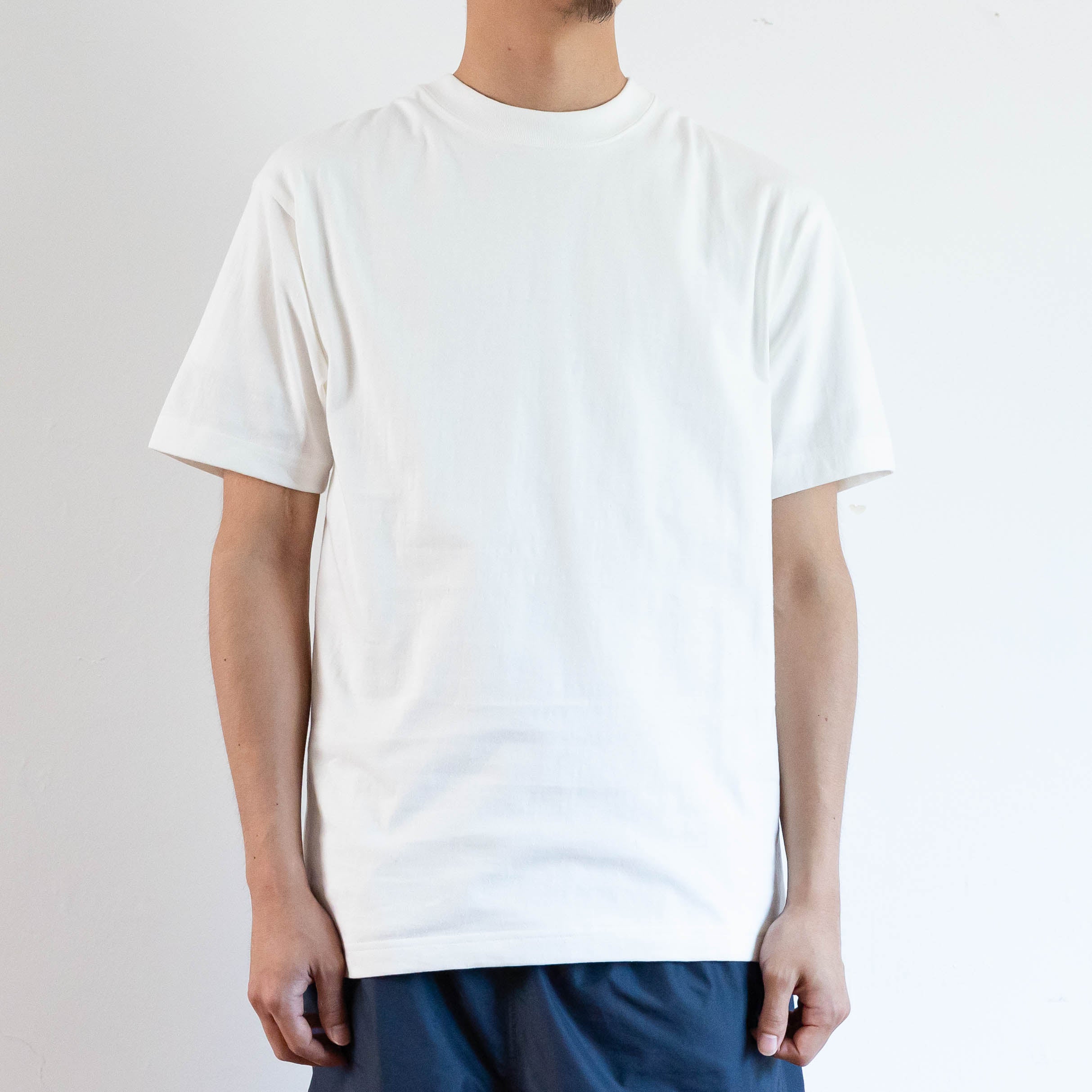 ciota Recycle Cotton T-shirt White×Black Recycle Cotton T-shirt（White×Black） – PASS THE BATON ONLINE SHOP