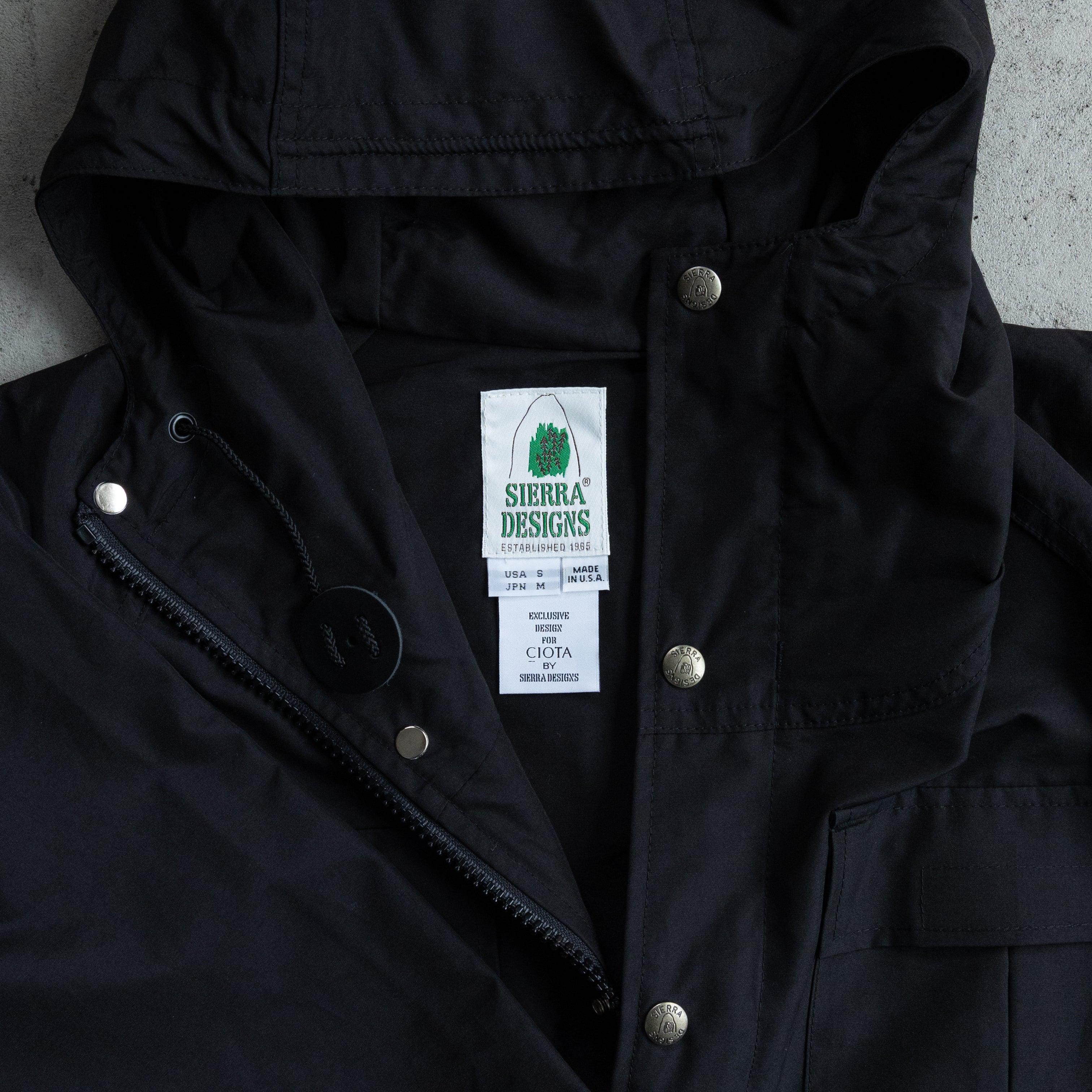 CIOTA×SIERRA DESIGNS MOUNTAIN PARKA(BLACK) – PASS THE BATON ONLINE