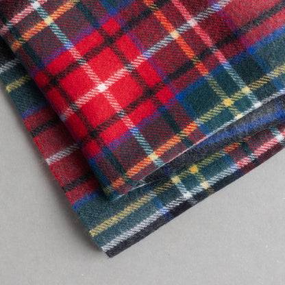 カシミヤ100％チェックストール_グレータータン