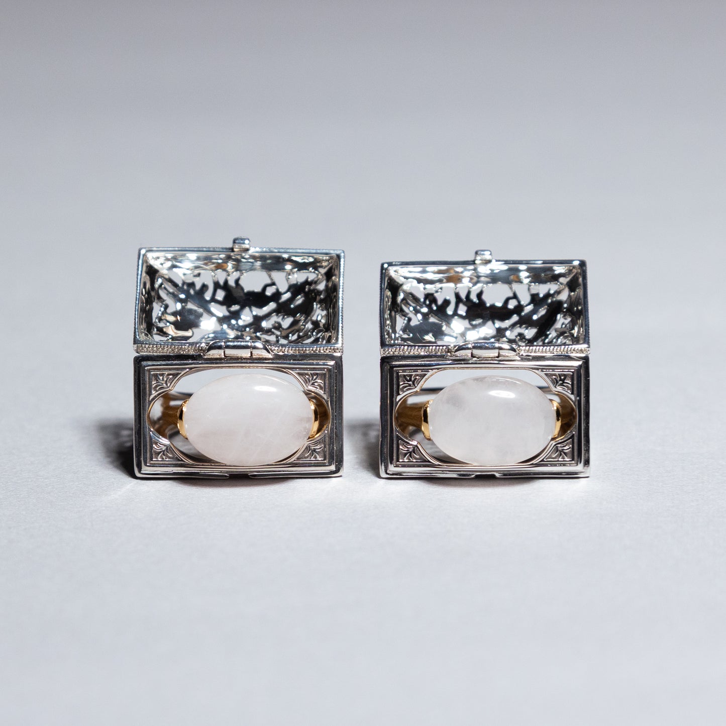 【限定復刻版】Treasure box ring ローズクォーツ