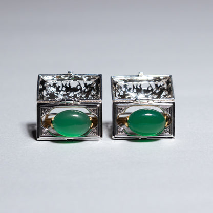 【限定復刻版】Treasure box ring グリーンアゲート