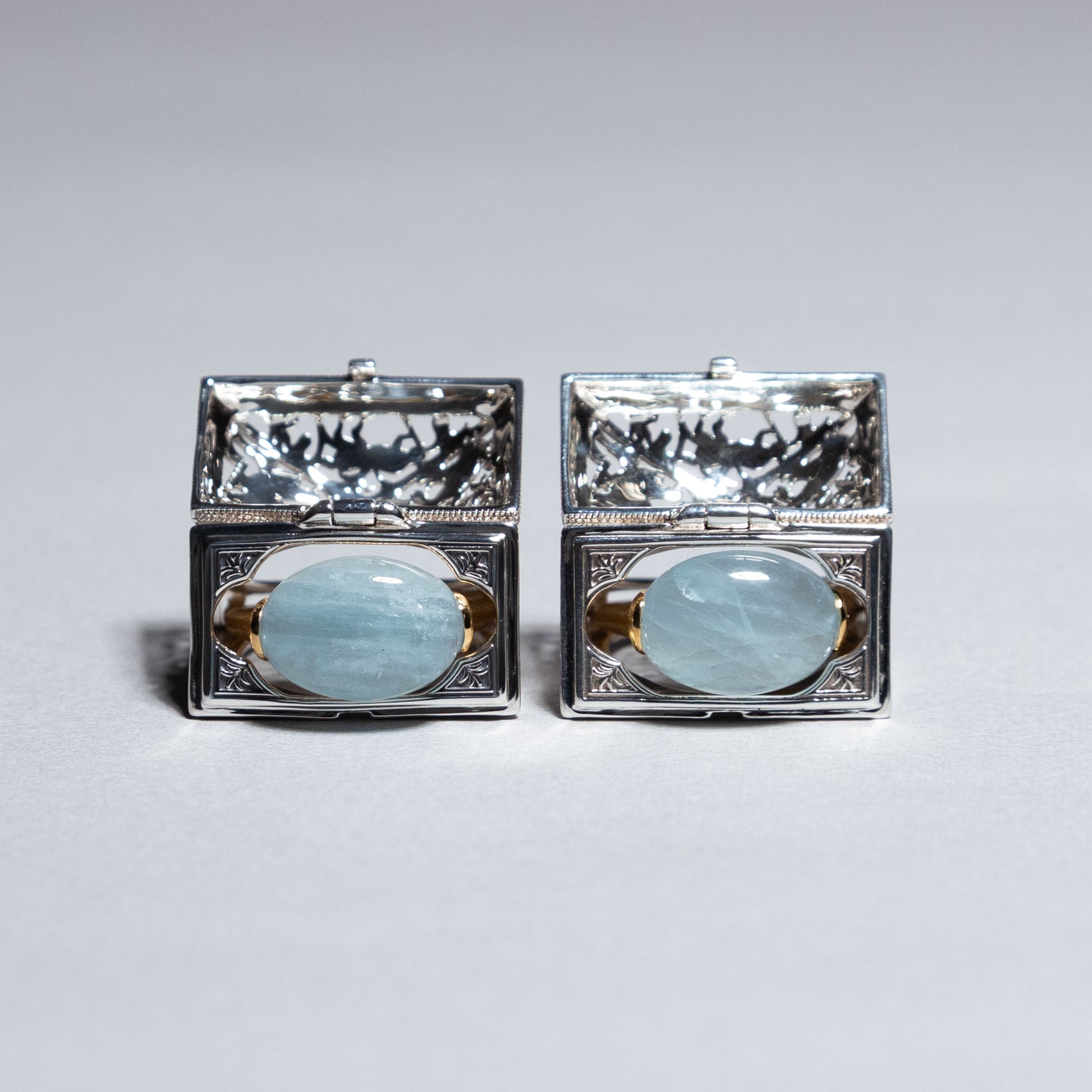 【限定復刻版】Treasure box ring アクアマリン