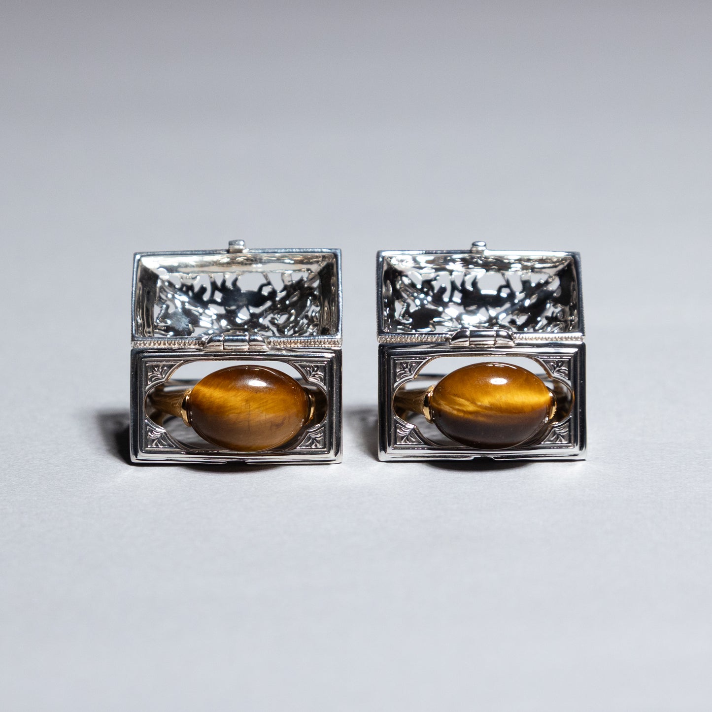 【限定復刻版】Treasure box ring タイガーアイ