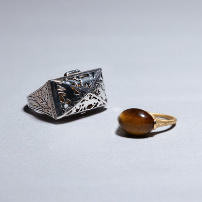 【限定復刻版】Treasure box ring タイガーアイ