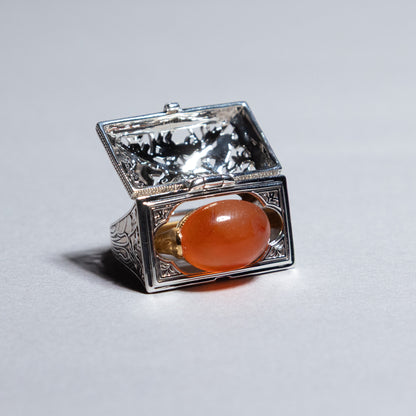 【限定復刻版】Treasure box ring カーネリアン