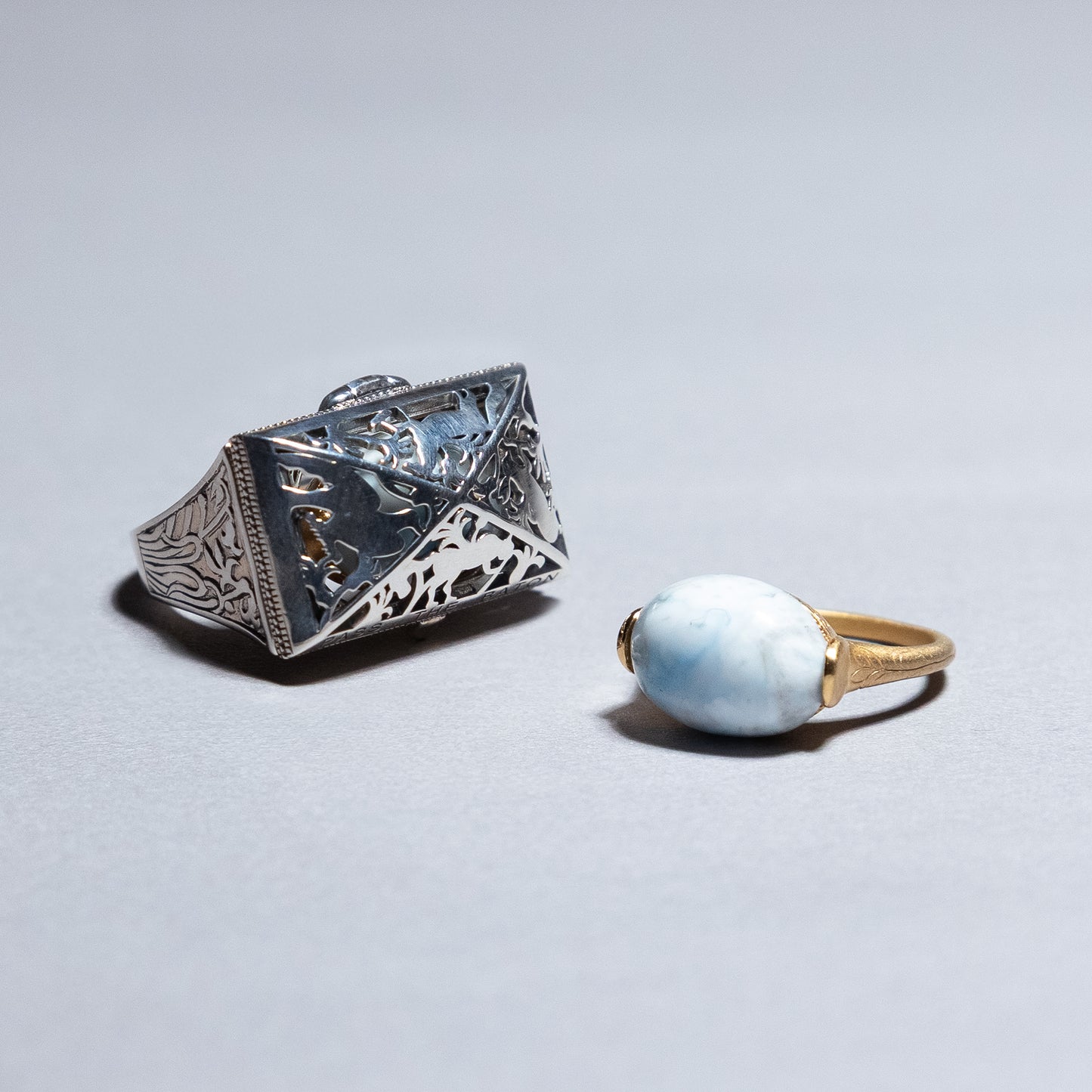 【限定復刻版】Treasure box ring アラゴナイト