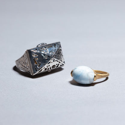 【限定復刻版】Treasure box ring アラゴナイト