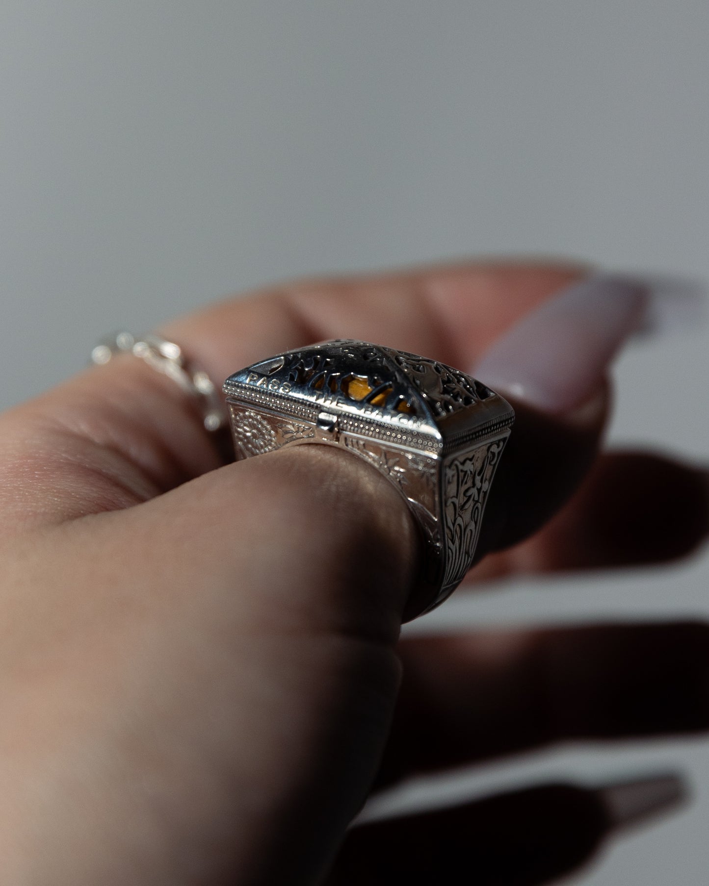 【限定復刻版】Treasure box ring アラゴナイト