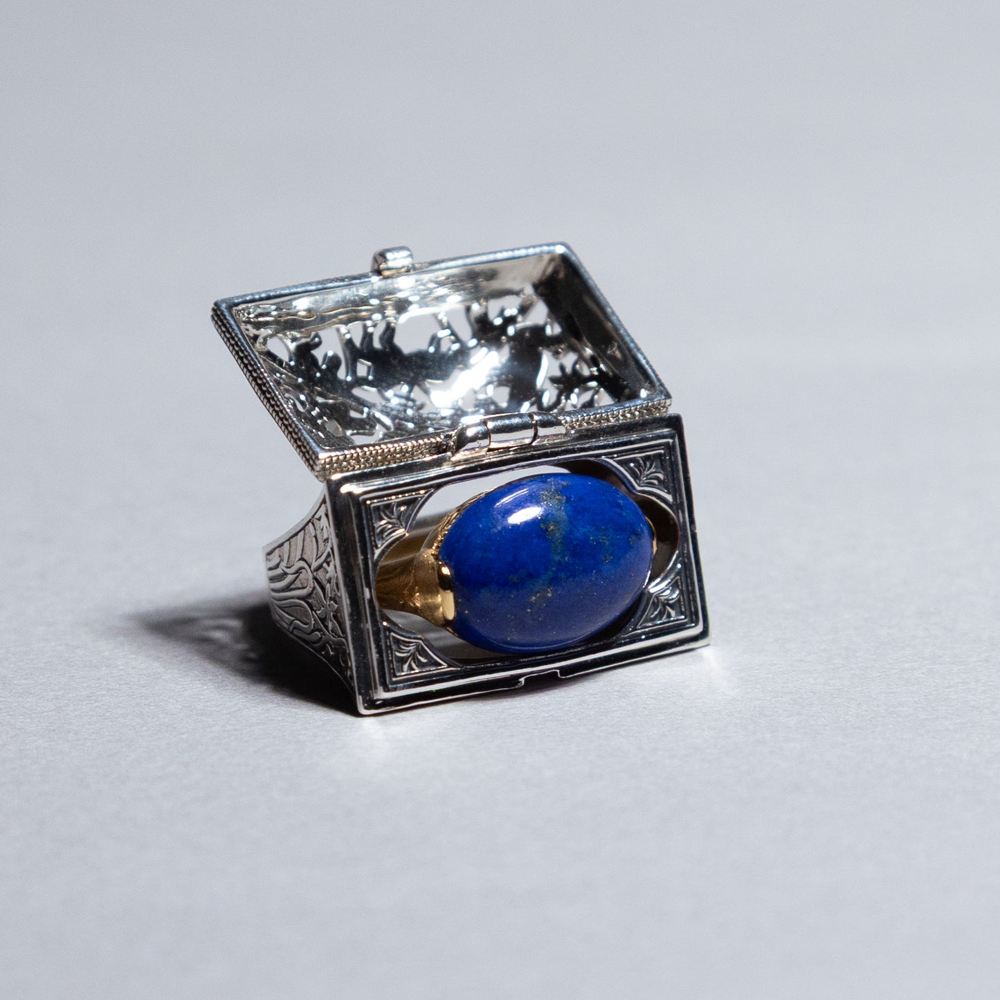 【限定復刻版】Treasure box ring ラピスラズリ