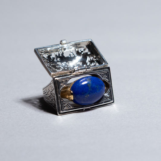 【限定復刻版】Treasure box ring ラピスラズリ