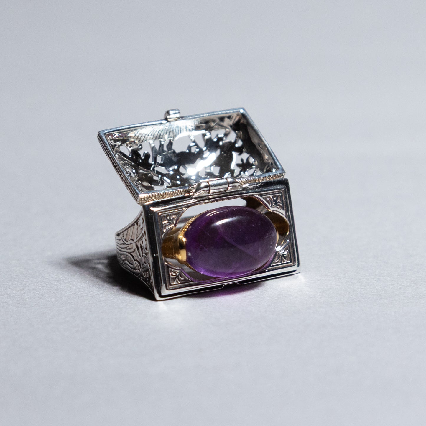 【限定復刻版】Treasure box ring アメシスト