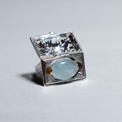 【限定復刻版】Treasure box ring アクアマリン