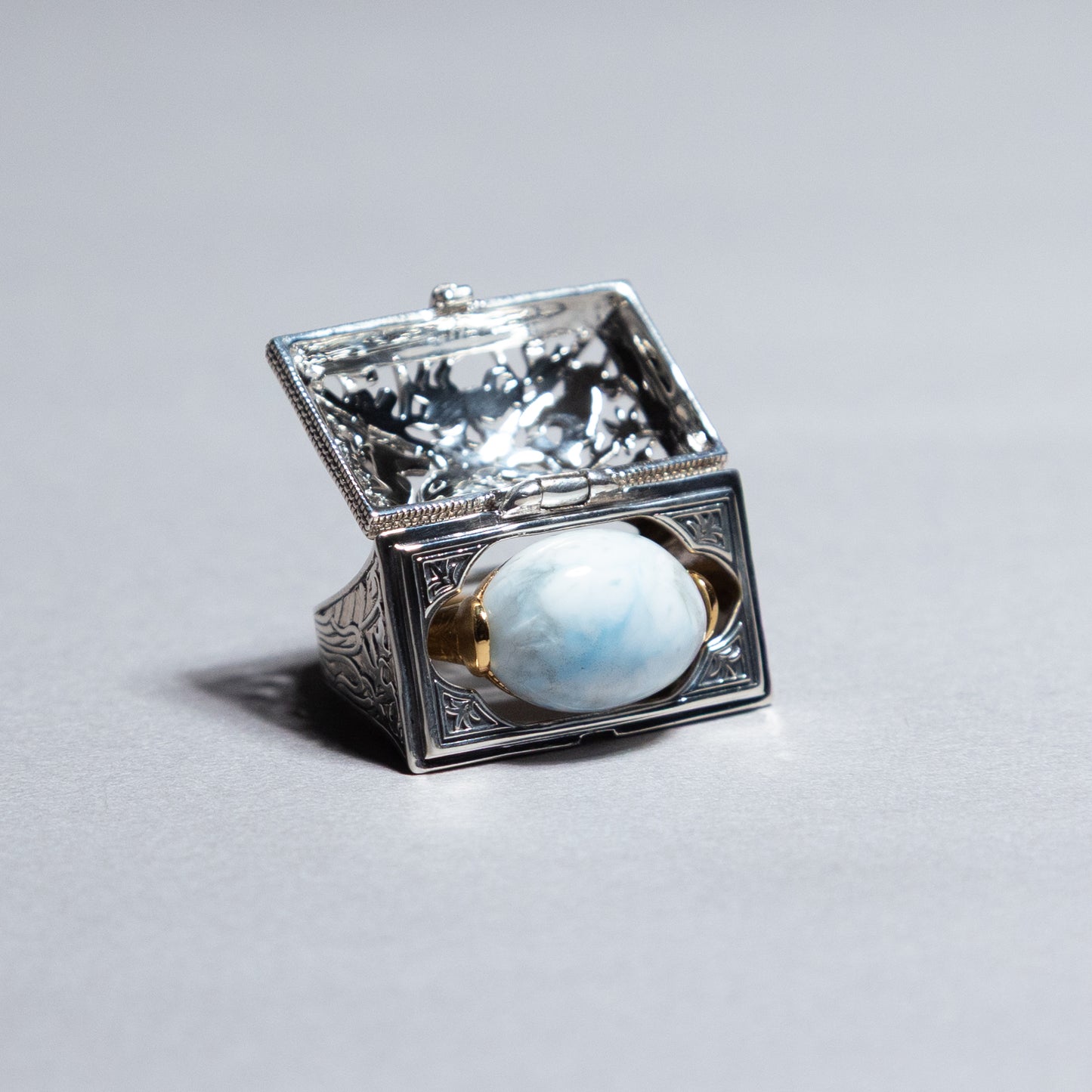 【限定復刻版】Treasure box ring アラゴナイト