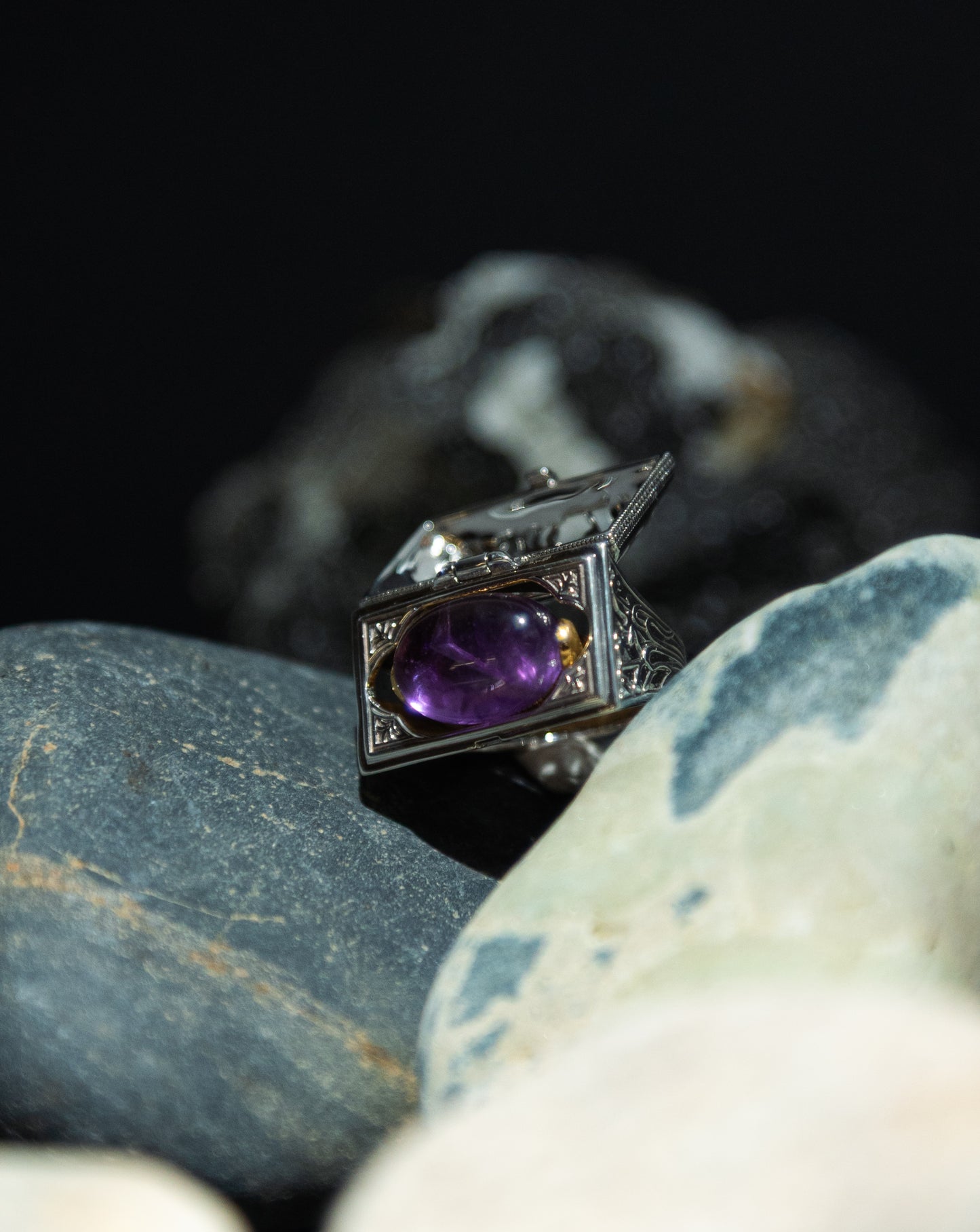 【限定復刻版】Treasure box ring アメシスト