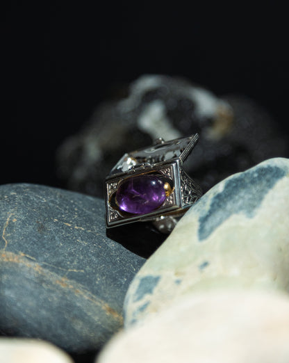 【限定復刻版】Treasure box ring アメシスト