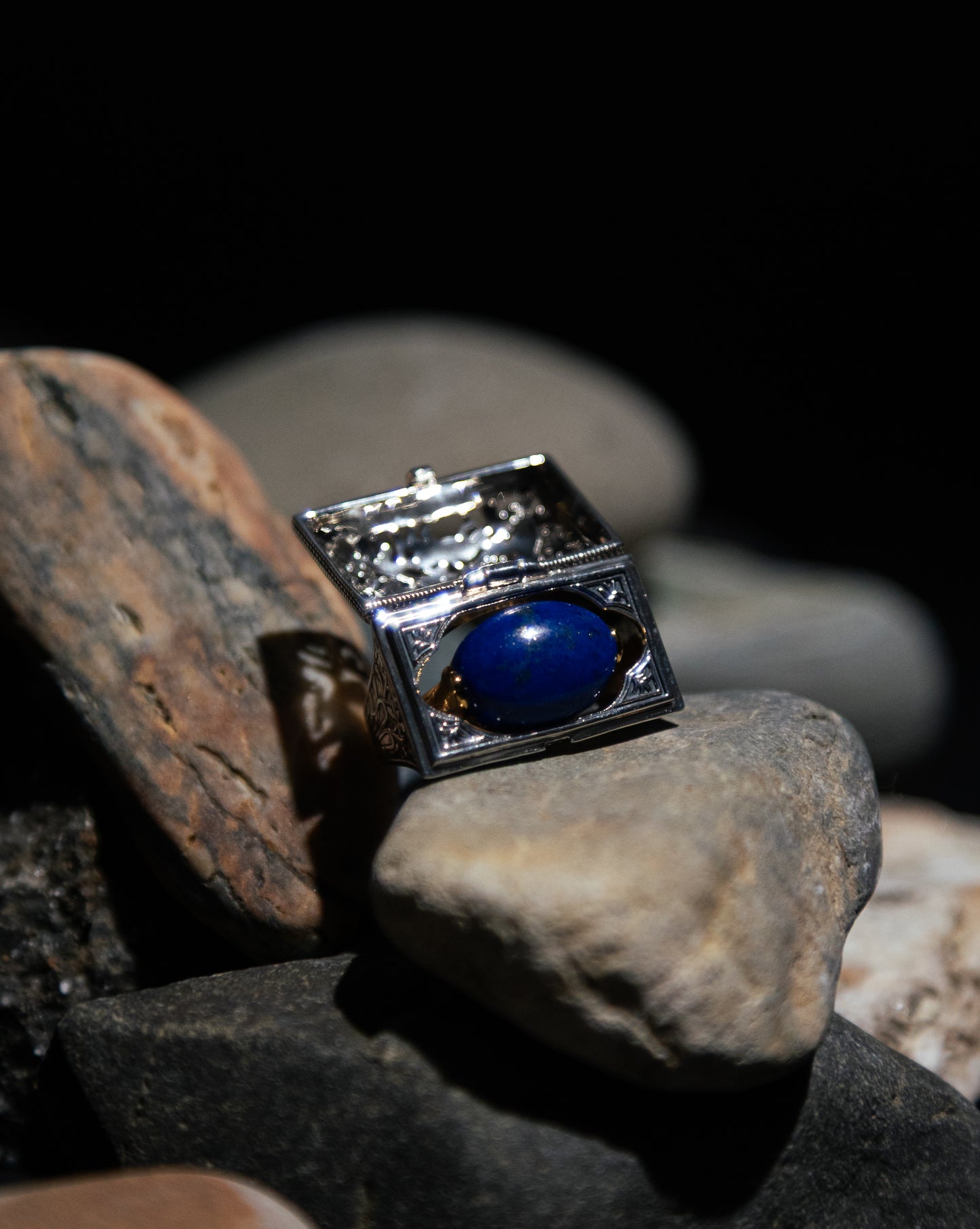 【限定復刻版】Treasure box ring ラピスラズリ
