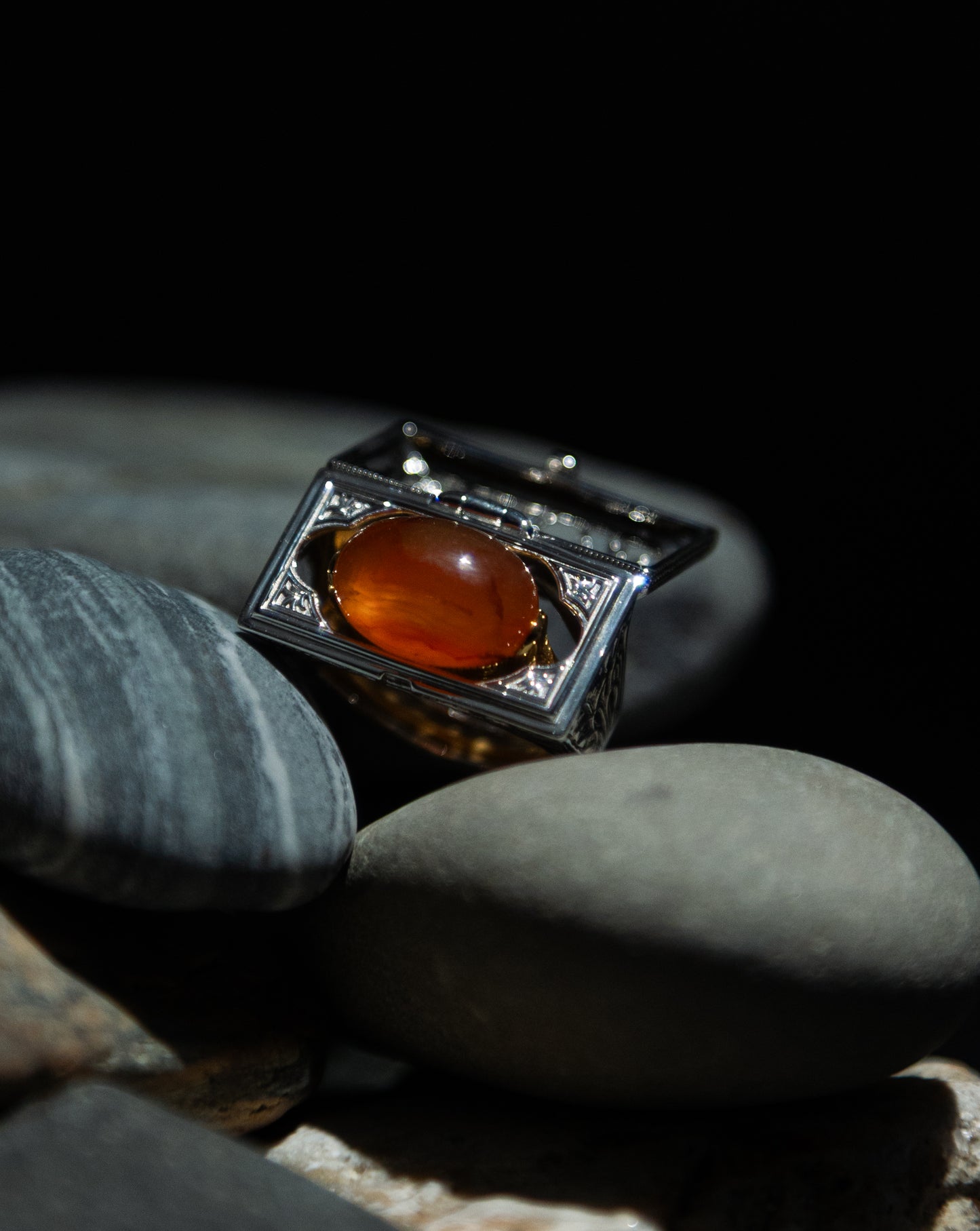 【限定復刻版】Treasure box ring カーネリアン