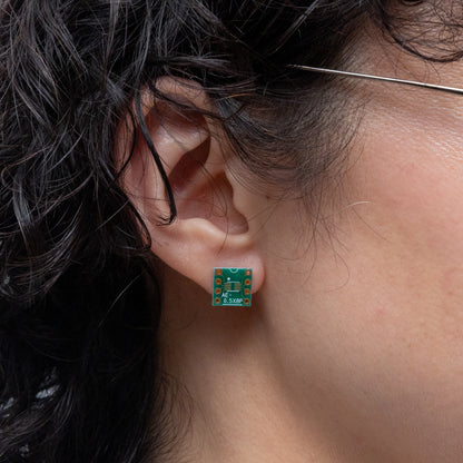電子基板のピアス(小)/GREEN