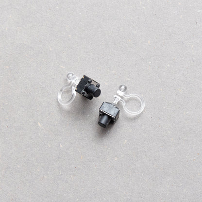 スイッチノンホールピアス/BLACK