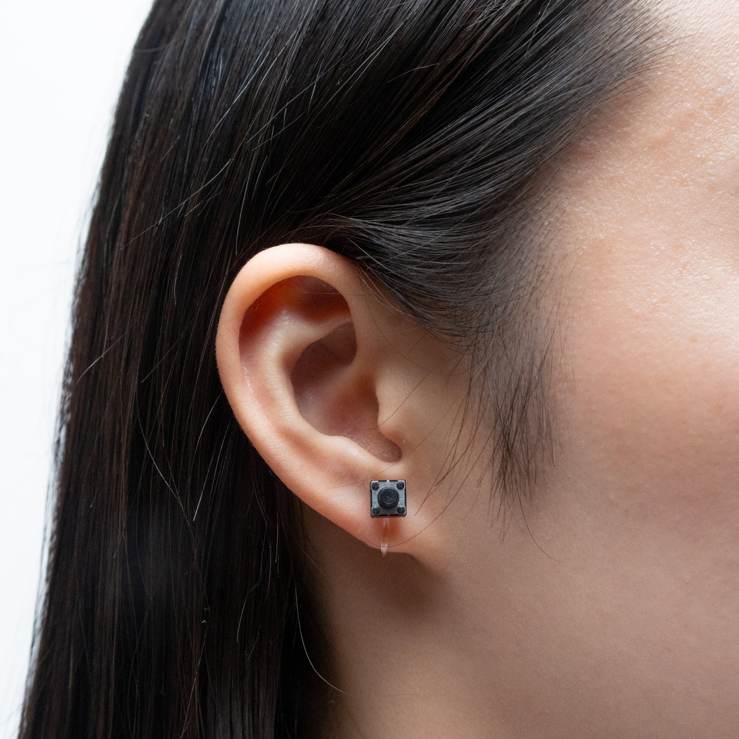 スイッチノンホールピアス/BLACK