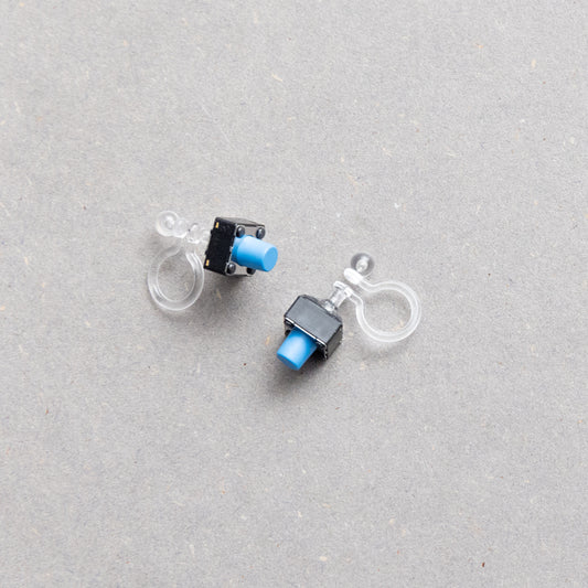 スイッチノンホールピアス/LIGHT BLUE