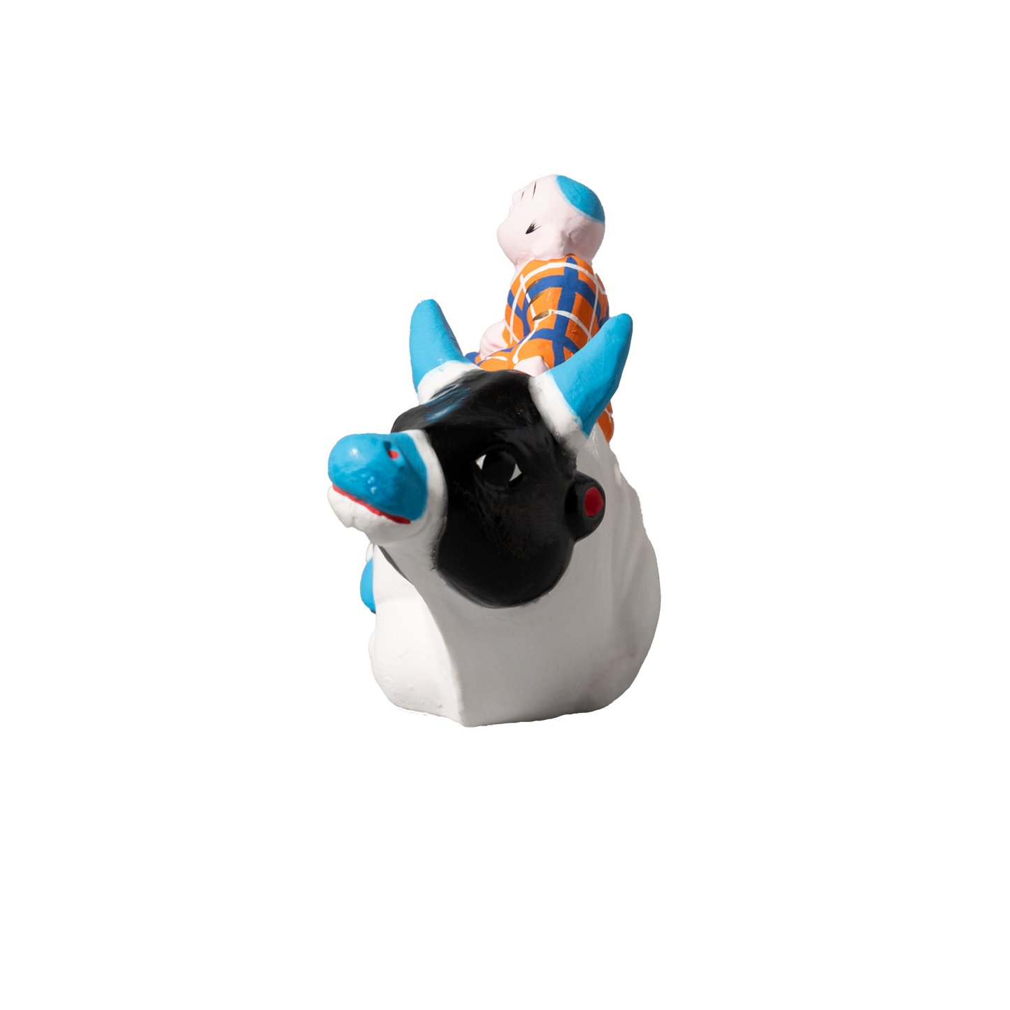 伏見人形  牛乗り童子