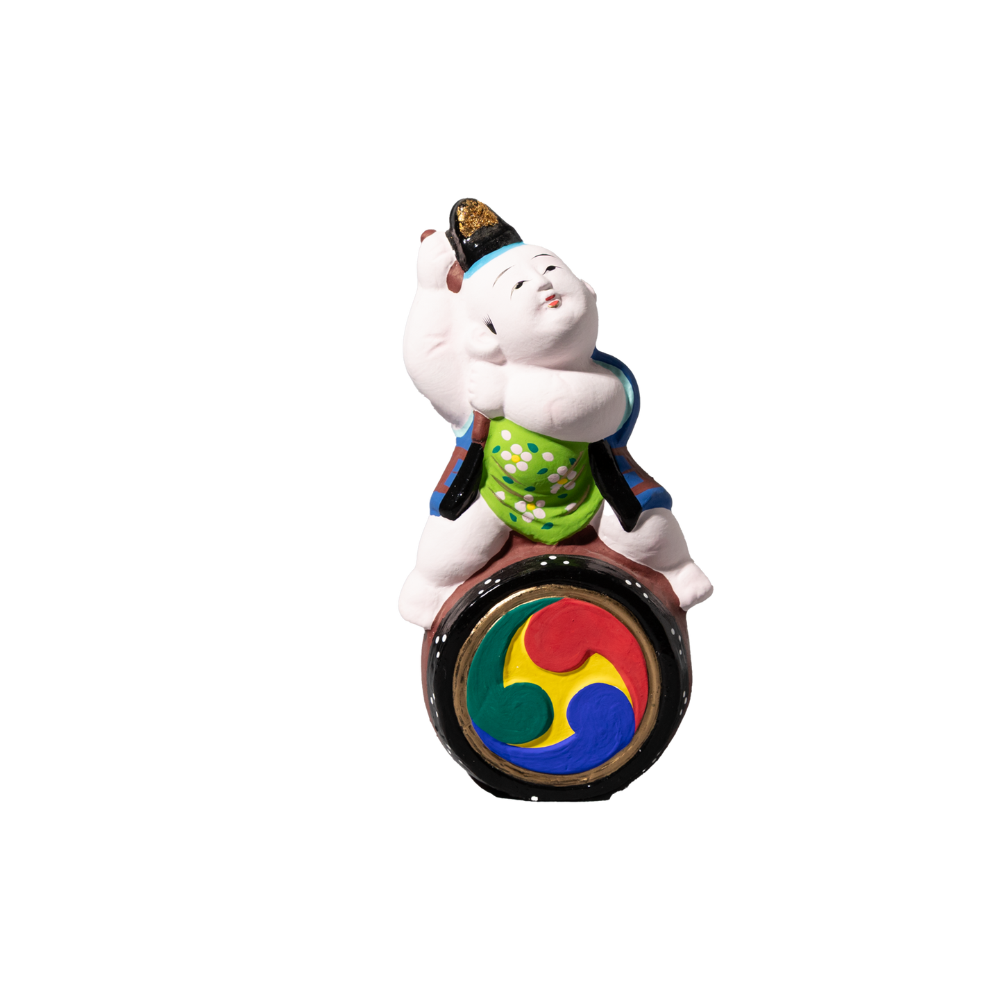 伏見人形  太鼓乗り童子(小)