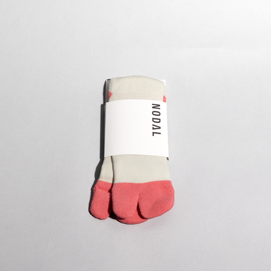 Cotten Linen Bicolor Socks (Pink)