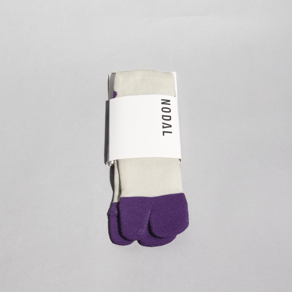Cotten Linen Bicolor Socks (Purple)